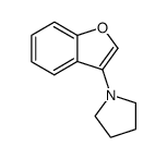 3-pyrrolidin-1-ylbenzo(b)furan Structure
