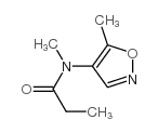 5-甲基-4-(n-甲基-n-丙酰基氨基)异噁唑结构式