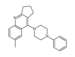 7-methyl-9-(4-phenylpiperazin-1-yl)-2,3-dihydro-1H-cyclopenta[b]quinoline Structure