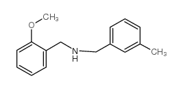 N-[(2-methoxyphenyl)methyl]-1-(3-methylphenyl)methanamine结构式