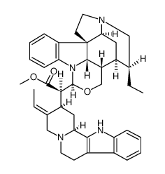 (16R,19E)-19,20-Didehydro-16-[(10β,13β,21S)-23-deoxy-21,22-dihydro-11-oxa-12,24-secostrychinidin-10-yl]corynan-17-oic acid methyl ester结构式