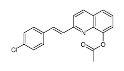 [2-[2-(4-chlorophenyl)ethenyl]quinolin-8-yl] acetate结构式