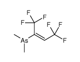 [(Z)-1,1,1,4,4,4-hexafluorobut-2-en-2-yl]-dimethylarsane Structure