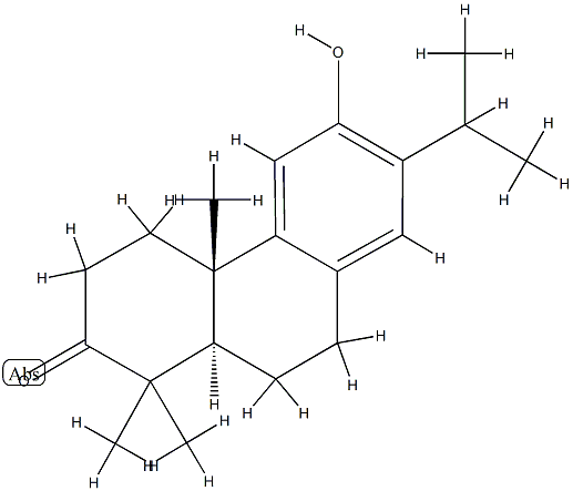 (4aS)-3,4,4a,9,10,10aα-Hexahydro-6-hydroxy-1,1,4a-trimethyl-7-isopropylphenanthren-2(1H)-one structure