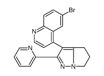 6-溴-4-(2-(吡啶-2-基)-5,6-二氢-4H-吡咯并[1,2-b]吡唑-3-基)喹啉结构式