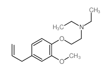 N,N-diethyl-2-(2-methoxy-4-prop-2-enyl-phenoxy)ethanamine结构式