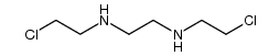 N,N-bis(2-chloroethyl)-1,2-ethandiamine Structure