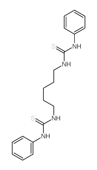 3-phenyl-1-[5-(phenylthiocarbamoylamino)pentyl]thiourea structure