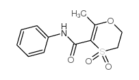1,4-Oxathiin-3-carboxamide,5,6-dihydro-2-methyl-N-phenyl-, 4,4-dioxide Structure