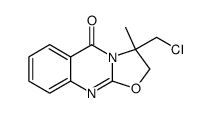 3-chloromethyl-3-methyl-2,3-dihydro-oxazolo[2,3-b]quinazolin-5-one Structure