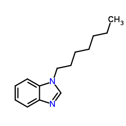 1-Heptyl-1H-benzimidazole结构式