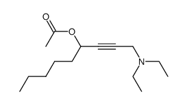 1-Diaethylamino-4-acetoxy-2-nonin Structure