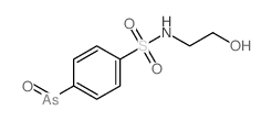 4-arsoroso-N-(2-hydroxyethyl)benzenesulfonamide Structure