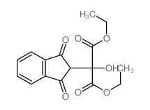 diethyl 2-(1,3-dioxoinden-2-yl)-2-hydroxy-propanedioate structure