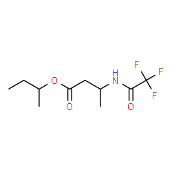 Butanoic acid, 3-[(trifluoroacetyl)amino]-, 1-methylpropyl ester Structure