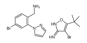 4-溴-5-叔丁基异恶唑-3-胺结构式