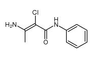 3-amino-2-chloro-but-2-enoic acid anilide结构式