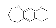 3,4,6,7,8,9-hexahydro-2H-pyrano[3,2-h][1]benzoxepine结构式