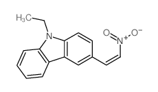 9H-Carbazole,9-ethyl-3-(2-nitroethenyl)-结构式