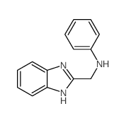 N-(1H-苯并咪唑-2-甲基)-N-苯胺结构式