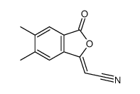 2-(5,6-dimethyl-3-oxo-2-benzofuran-1-ylidene)acetonitrile结构式
