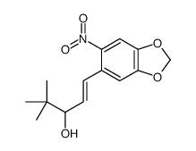 1-(4,5-Methylenedioxy-2-nitrophenyl)-4,4-dimethyl-1-penten-3-ol structure