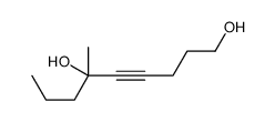 6-methylnon-4-yne-1,6-diol Structure