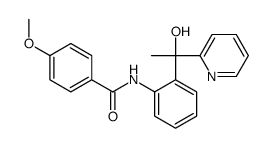 N-[2-(1-hydroxy-1-pyridin-2-ylethyl)phenyl]-4-methoxybenzamide Structure