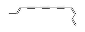 trideca-1,3c,11t-triene-5,7,9-triyne Structure