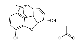 (4R,4aR,7S,7aR,12bS)-3-methyl-1,2,3,4,4a,7,7a,13-octahydro-4,12-methanobenzofuro[3,2-e]isoquinoline-3-ium-7,9-diol,acetate Structure