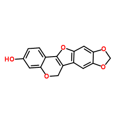 3-Hydroxy-8,9-methylenedioxypterocarpene structure