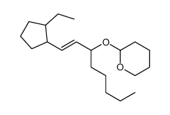 2-[1-(2-ethylcyclopentyl)oct-1-en-3-yloxy]oxane结构式