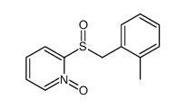 2-[(2-methylphenyl)methylsulfinyl]-1-oxidopyridin-1-ium Structure