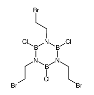 Tri-B-chlor-tris-N-<2-brom-ethyl>-borazol Structure