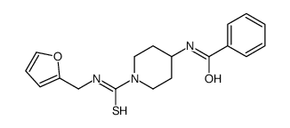 Benzamide, N-[1-[[(2-furanylmethyl)amino]thioxomethyl]-4-piperidinyl]- (9CI) structure