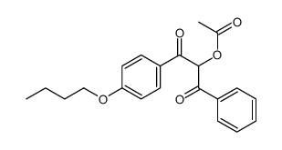 [1-(4-butoxyphenyl)-1,3-dioxo-3-phenylpropan-2-yl] acetate Structure