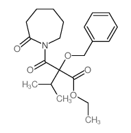 ethyl 3-methyl-2-(2-oxoazepane-1-carbonyl)-2-phenylmethoxy-butanoate结构式