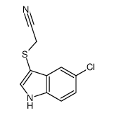 2-[(5-chloro-1H-indol-3-yl)sulfanyl]acetonitrile结构式