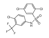 2.5-Dichlor-N-<4-chlor-3-(trifluormethyl)-phenyl>benzolsulfonamid结构式