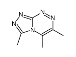 3,5,6-trimethyl-[1,2,4]triazolo[3,4-c][1,2,4]triazine结构式
