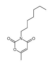 3-heptyl-6-methyl-1,3-oxazine-2,4-dione Structure