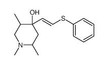 1,2,5-trimethyl-4-(2-phenylsulfanylethenyl)piperidin-4-ol结构式