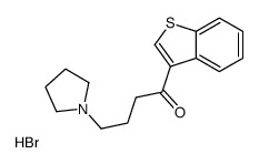 1-(1-benzothiophen-3-yl)-4-pyrrolidin-1-ylbutan-1-one,hydrobromide Structure