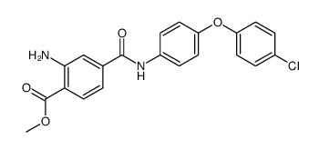 2-Amino-N-[4-(4-chloro-phenoxy)-phenyl]-terephthalamic acid methyl ester结构式