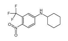 N-cyclohexyl-4-nitro-3-(trifluoromethyl)aniline Structure