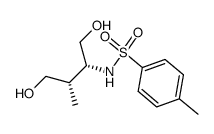 (1R,2S)-N-(3-hydroxy-1-hydroxymethyl-2-methyl-propyl)-4-methylbenzenesulfonamide结构式