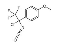 1-(1-chloro-2,2,2-trifluoro-1-isocyanatoethyl)-4-methoxybenzene Structure