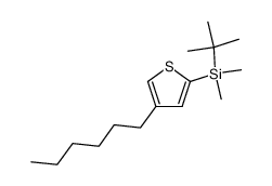 tert-butyl-[4-(n-hexyl)thiophen-2-yl]dimethylsilane结构式