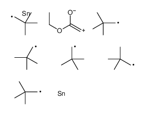 ethyl 2,2-bis[tris(2,2-dimethylpropyl)stannyl]acetate结构式