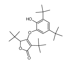 3,5-di-tert-butyl-4-(3,5-di-tert-butyl-2-hydroxy-phenoxy)-5H-furan-2-one结构式